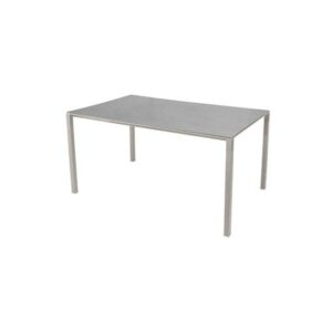 Cane-Line Pure havebord - 150 x 90 cm - Stel i taupe