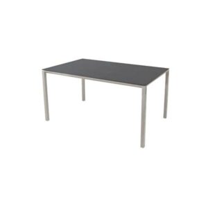Cane-Line Pure havebord - 150 x 90 cm - Stel i taupe