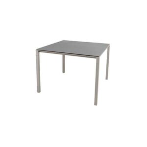 Cane-Line Pure havebord - 100x100 cm - Basalt grå bordplade