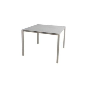 Cane-Line Pure havebord - 100x100 cm - Betongrå bordplade