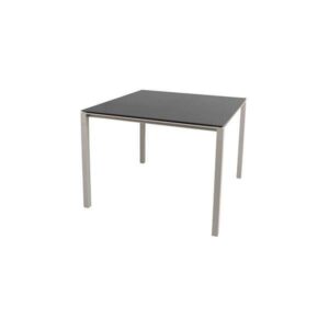 Cane-Line Pure havebord - 100x100 cm - Nero sort bordplade