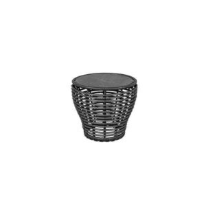 Cane-Line Basket sofabord - Lille - Stel: Grafit Bordplade: sort - Nicehome.dk