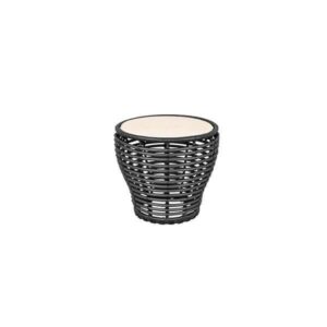 Cane-Line Basket sofabord - Lille - Stel: Grafit Bordplade: Tevertin - Nicehome.dk