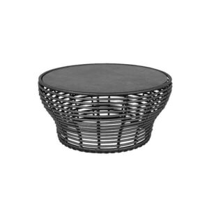 Cane-Line Basket sofabord - Stor - Stel: Grafit Bordplade: sort - Nicehome.dk