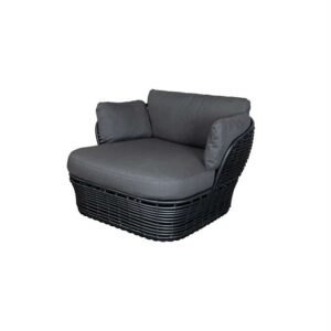 Cane-Line Basket loungestol - Grafit stel inkl. hynde - Nicehome.dk