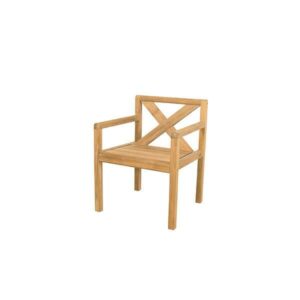 Cane-Line Grace havestol - Teak - m. hynder - Nicehome.dk