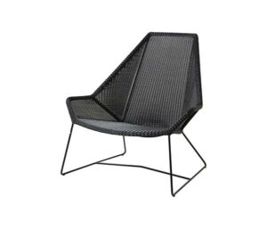 Cane-line Breeze highback havestol - sort ingen hynde - Nicehome.dk