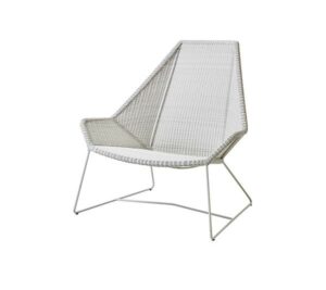 Cane-Line Breeze highback havestol - hvid/grå - Nicehome.dk