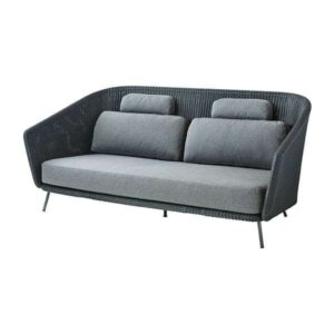 Cane-Line Mega 2-pers. sofa - Grå med hyndesæt - Nicehome.dk