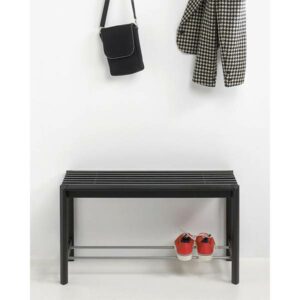 Thomsen Furniture Bænk - Egetræ - Sortlakeret - Nicehome.dk