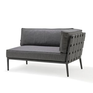 Cane-Line Conic 2-pers modulsofa - grå - venstrevendt - Nicehome.dk