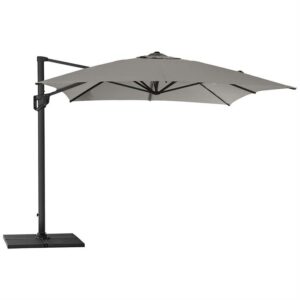 Cane-Line Hyde Luxe parasol inkl. fod - 3x4 m. - Aluminium med taupe dug - Nicehome.dk