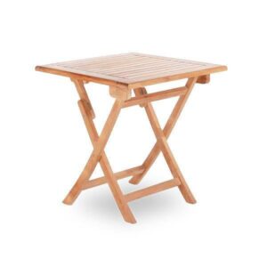 Havebord i massiv teak 70 x 70 cm - Nicehome.dk