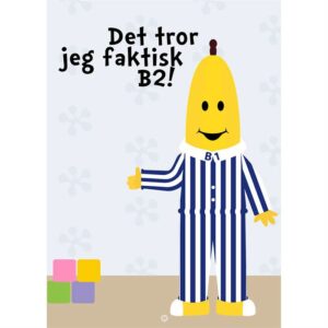 Citatplakat "Det tror jeg faktisk" plakat - 30x42 cm - Nicehome.dk