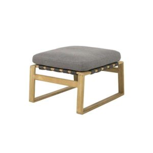 Cane-Line Endless soft fodskammel m. hynde - Teak - Nicehome.dk