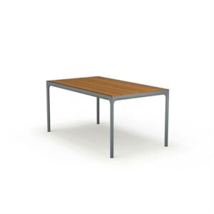 HOUE - FOUR havebord 160x90 cm - Bambus - Dark grey - Nicehome.dk