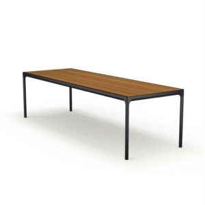 HOUE - FOUR havebord 270x90 cm - Bambus - Black - Nicehome.dk