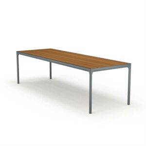 HOUE - FOUR havebord 270x90 cm - Bambus - Dark grey - Nicehome.dk