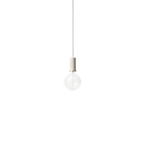 Ferm Living Socket pendel - lav - lysegrå - Nicehome.dk