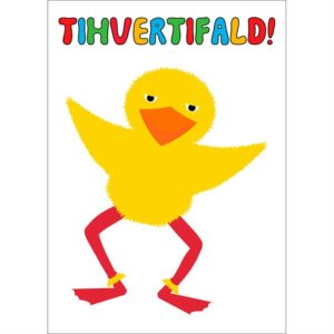 Citatplakat "Kylling- Tihvertifald" plakat - 30x42 cm - Nicehome.dk