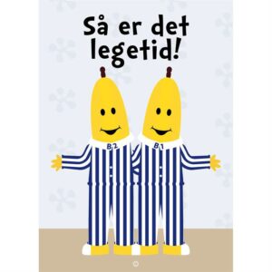 Citatplakat "Så er det legetid" plakat - 30x42 cm - Nicehome.dk