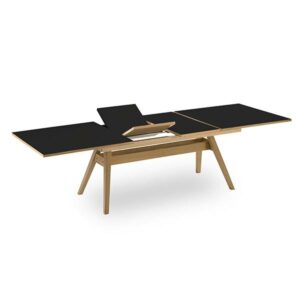 Skovby SM11 spisebord - hvidolieret eg - sort nanolaminat - Nicehome.dk