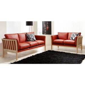 Betina sofa - 2+3 personers lædersofa - Nicehome.dk
