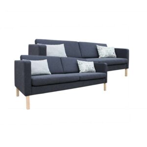 Stouby Bace sofasæt 2+3 pers. med MainLine Flax stof - Nicehome.dk