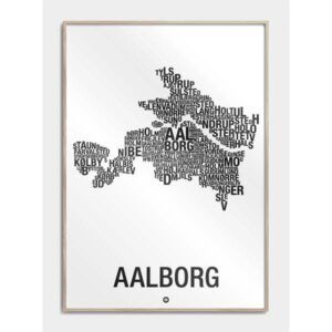 Citatplakat Aalborg by plakat 30x42 cm - Nicehome.dk