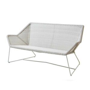 Cane-Line Breeze 2-personers havesofa - hvidgrå - Nicehome.dk
