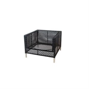 Cane-Line Connect loungestol - Sort/Antracite - Nicehome.dk