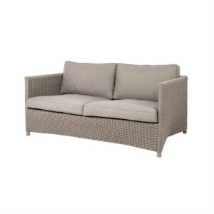 Cane-Line Diamond 2-pers sofa - Taupe - inkl. hynder - Nicehome.dk
