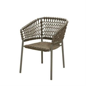 Cane-Line Ocean havestol - Taupe - Ingen hynde - Nicehome.dk