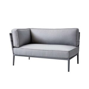Cane-Line Conic 2-pers modulsofa - lysegrå- højrevendt - Nicehome.dk