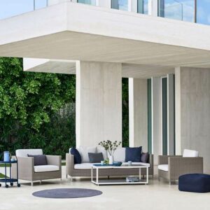 Cane-Line Connect lounge sæt - 2 stole + 3 pers. sofa inkl. hynder - Nicehome.dk