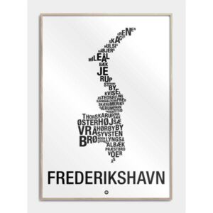 Citatplakat Frederikshavn by plakat 70x100 cm - Nicehome.dk