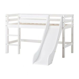 Hoppekids ECO Dream Halvhøj seng med rutsjebane - 70x160 cm - Nicehome.dk