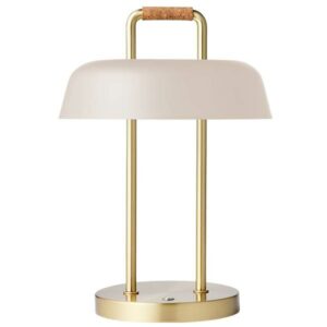 Heim bærbar bordlampe - beige - Nicehome.dk