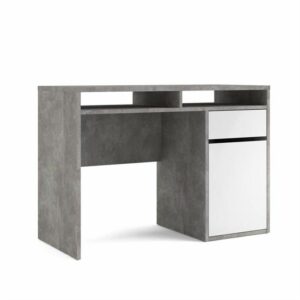 Tvilum Function Plus skrivebord - 1 låge - Oxid beton - Nicehome.dk