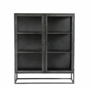 BOSTON VITRINE SORT METAL - Nicehome.dk