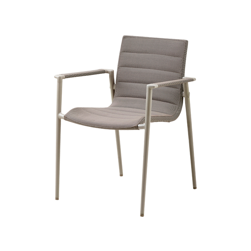 CORE STOL M/ARMLÆN TAUPE - Nicehome.dk