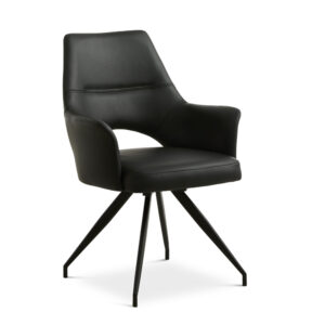 AYA ARMSTOL SORT METAL - Nicehome.dk