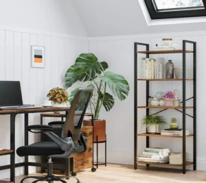Reol - stuereol i industrielt design - rustik brun 153 x 66 x 30 - Reoler og hylder > Reoler - gulvreoler og stuereoler - Daily-Living - Nicehome.dk