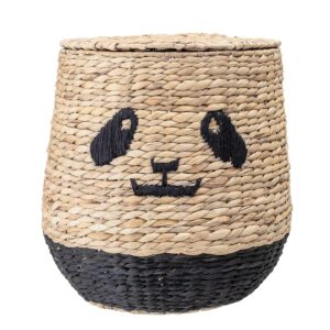 BLOOMINGVILLE MINI panda kurv - natur vandhyacint