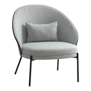 HOUSE NORDIC Canelas loungestol - lysegrå stof