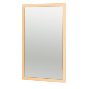 BROSTE COPENHAGEN Tenna vægspejl - spejlglas og dusty peach MDF (78x46) - Nicehome.dk