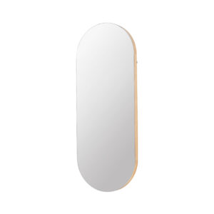 BROSTE COPENHAGEN oval Alva vægspejl - spejlglas og natur eg (62x158) - Nicehome.dk