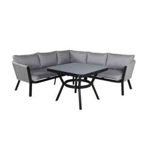 VENTURE DESIGN Virya hjørnesofa sæt - grå hynder