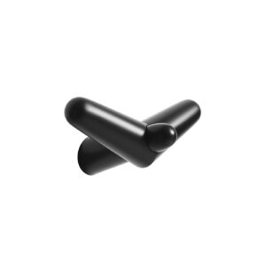 WOUD Tail wing knage lille - sort egetræ - Nicehome.dk
