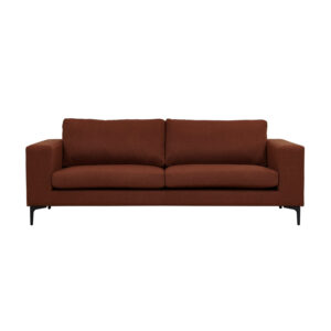 VENTURE DESIGN Bolero 3 pers. sofa - rust polyester og sort metal - Nicehome.dk